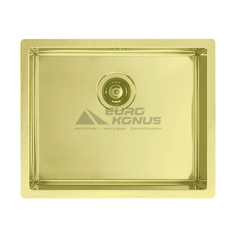 ALVEUS Мойка врезная для кухни MC Quadrix 50 без крыла матовая золото (1078580 AU)