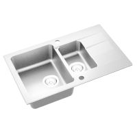 AXIS Мойка врезная для кухни оборотная Coast 80 белый 11A.BA000.12A.0021A