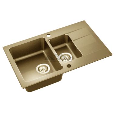 AXIS Мойка врезная для кухни оборотная Coast 80 бежевый 11A.BA000.55A.0021A