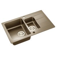 AXIS Мойка врезная для кухни оборотная Coast 80 кофе латте 11A.BA000.33A.0021A