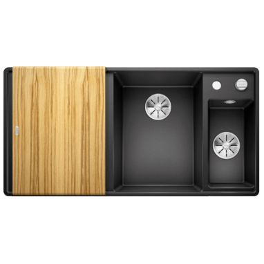 BLANCO Мойка врезная для кухни AXIA III 6 S-F левое крыло антрацит (523483)