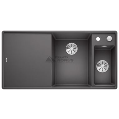 BLANCO Мойка врезная для кухни AXIA III 6 S-F левое крыло темная скала (523490)