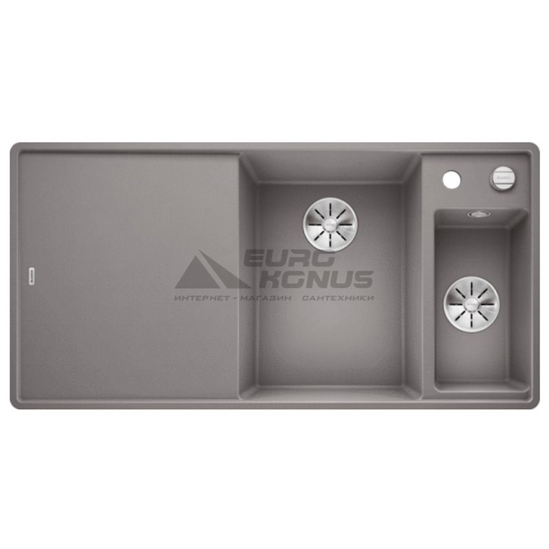 BLANCO Мойка врезная для кухни AXIA III 6 S-F левое крыло алюметаллик (523485)