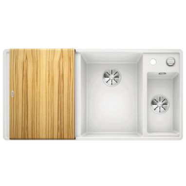 BLANCO Мойка врезная для кухни AXIA III 6 S-F левое крыло белый (523486)