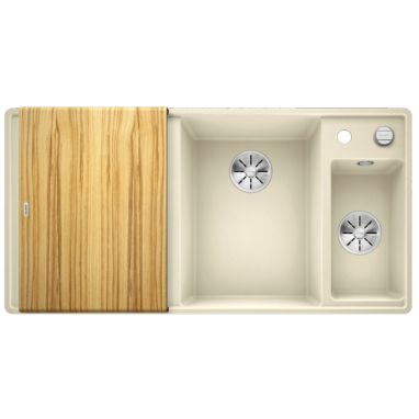 BLANCO Мойка врезная для кухни AXIA III 6 S-F левое крыло жасмин (523487)