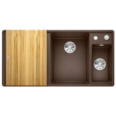 BLANCO Мойка врезная для кухни AXIA III 6 S-F левое крыло кофе (523488)