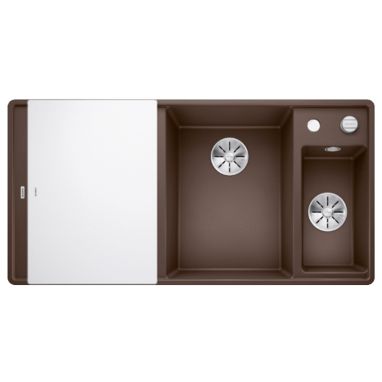 BLANCO Мойка врезная для кухни AXIA III 6 S-F левое крыло кофе (523494)
