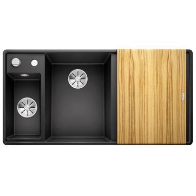 BLANCO Мойка врезная для кухни AXIA III 6 S-F правое крыло антрацит (524663)