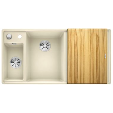 BLANCO Мойка врезная для кухни AXIA III 6 S-F правое крыло жасмин (524667)