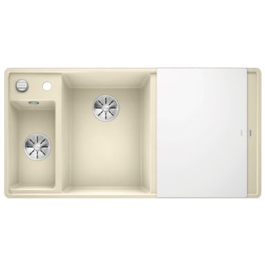 BLANCO Мойка врезная для кухни AXIA III 6 S-F правое крыло жасмин (524673)