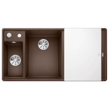 BLANCO Мойка врезная для кухни AXIA III 6 S-F правое крыло кофе (524674)