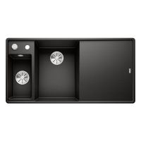 BLANCO Мойка врезная для кухни AXIA III 6 S-F правое крыло черный (525852)