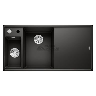 BLANCO Мойка врезная для кухни AXIA III 6 S-F правое крыло черный (525853)