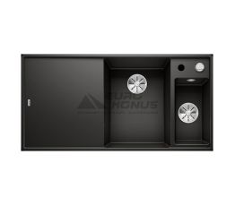 BLANCO Мойка врезная для кухни AXIA III 6 S-F левое крыло черный (525854)