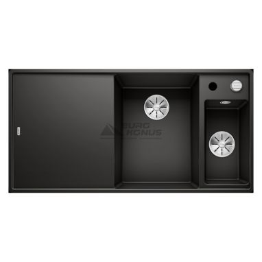 BLANCO Мойка врезная для кухни AXIA III 6 S-F левое крыло черный (525854)