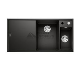 BLANCO Мойка врезная для кухни AXIA III 6 S-F левое крыло черный (525855)