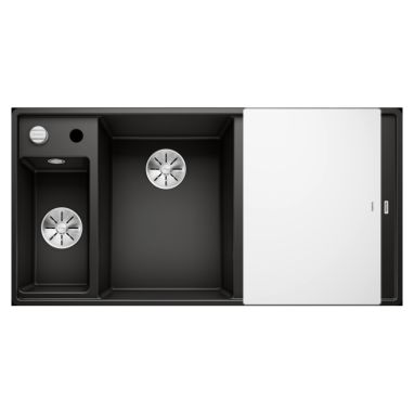 BLANCO Мойка врезная для кухни AXIA III 6 S-F правое крыло черный (525852)