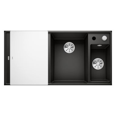 BLANCO Мойка врезная для кухни AXIA III 6 S-F левое крыло черный (525854)