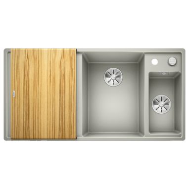 BLANCO Мойка врезная для кухни AXIA III 6 S левое крыло жемчужный (523465)