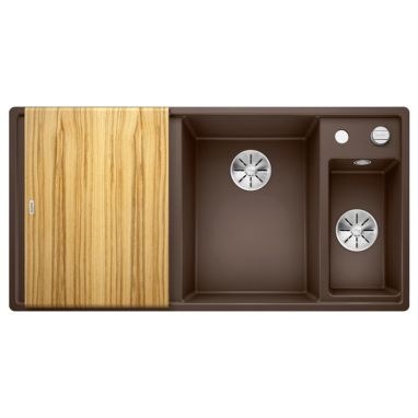 BLANCO Мойка врезная для кухни AXIA III 6 S левое крыло кофе (523471)