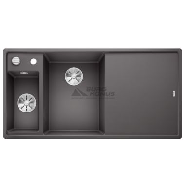 BLANCO Мойка врезная для кухни AXIA III 6 S правое крыло темная скала (524644)