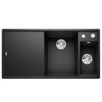 BLANCO Мойка врезная для кухни AXIA III 6 S левое крыло черный (525850)