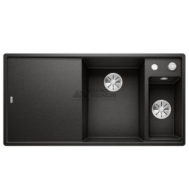 BLANCO Мойка врезная для кухни AXIA III 6 S левое крыло черный (525850)