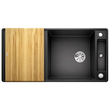 BLANCO Мойка врезная для кухни AXIA III XL 6 S-F оборотная антрацит (523520)