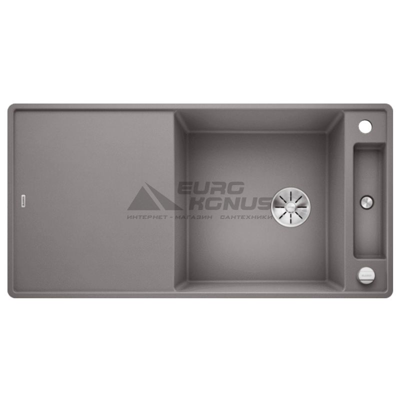 BLANCO Мойка врезная для кухни AXIA III XL 6 S-F оборотная алюметаллик (523528)