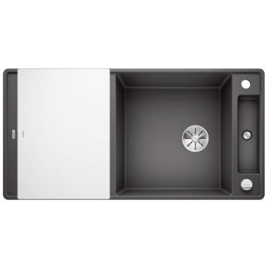 BLANCO Мойка врезная для кухни AXIA III XL 6 S-F оборотная темная скала (523527)