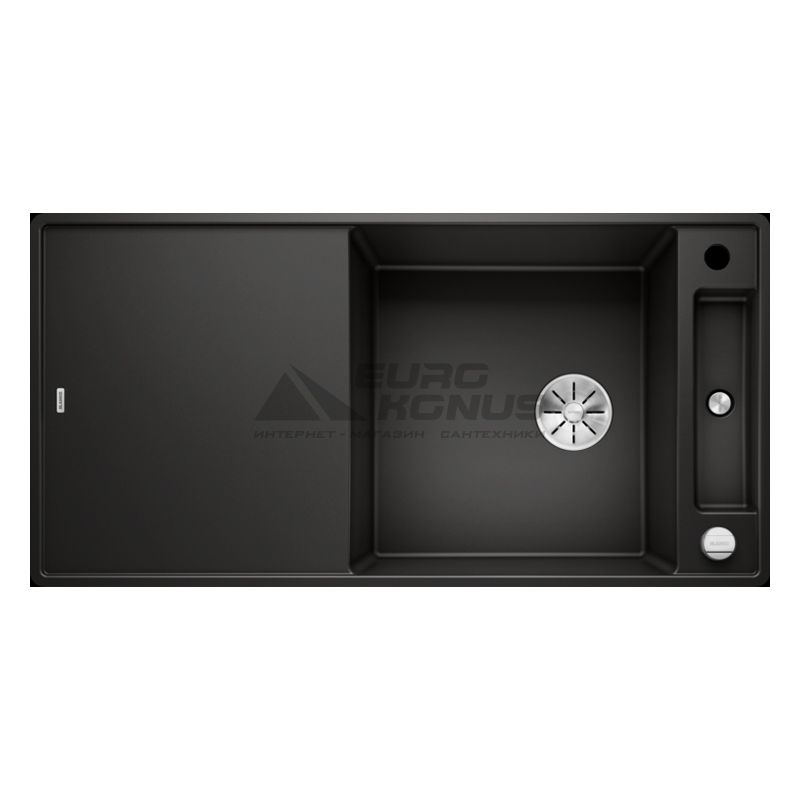BLANCO Мойка врезная для кухни AXIA III XL 6 S-F оборотная черный (525859)