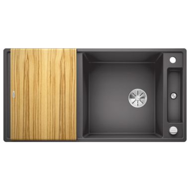 BLANCO Мойка врезная для кухни AXIA III XL 6 S оборотная темная скала (523501)