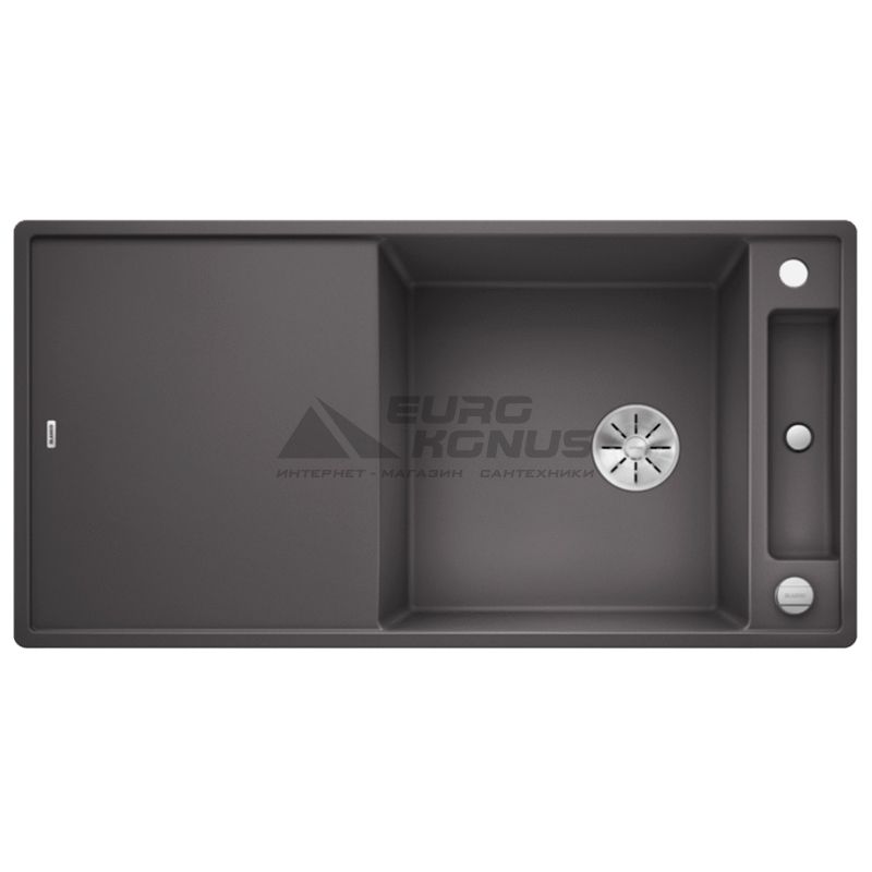 BLANCO Мойка врезная для кухни AXIA III XL 6 S оборотная темная скала (523501)