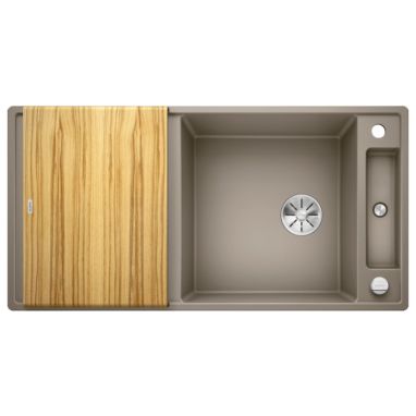 BLANCO Мойка врезная для кухни AXIA III XL 6 S оборотная серый беж (523507)