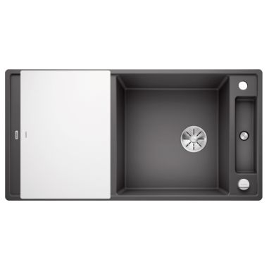 BLANCO Мойка врезная для кухни AXIA III XL 6 S оборотная темная скала (523511)