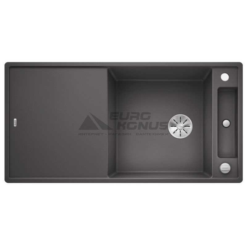 BLANCO Мойка врезная для кухни AXIA III XL 6 S оборотная темная скала (523511)