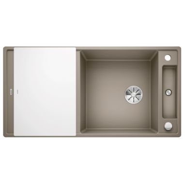 BLANCO Мойка врезная для кухни AXIA III XL 6 S оборотная серый беж (523517)