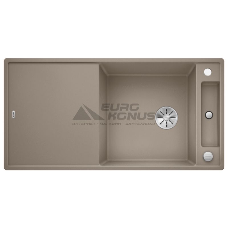 BLANCO Мойка врезная для кухни AXIA III XL 6 S оборотная серый беж (523517)