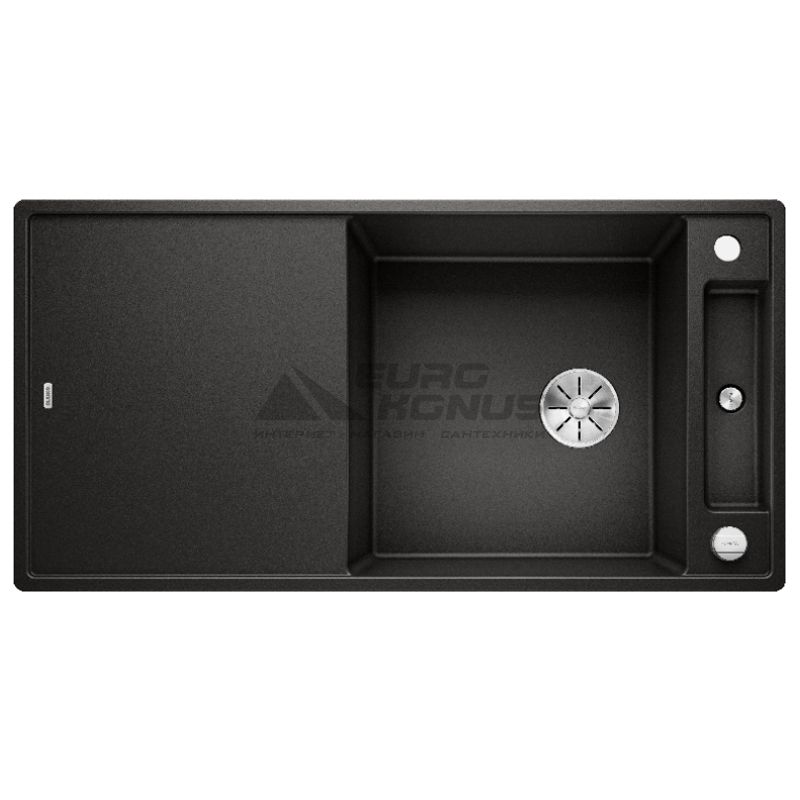 BLANCO Мойка врезная для кухни AXIA III XL 6 S оборотная черный (525857)
