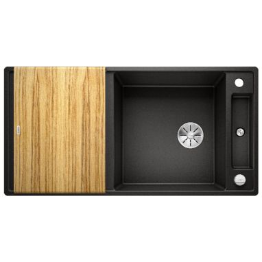 BLANCO Мойка врезная для кухни AXIA III XL 6 S оборотная черный (525858)