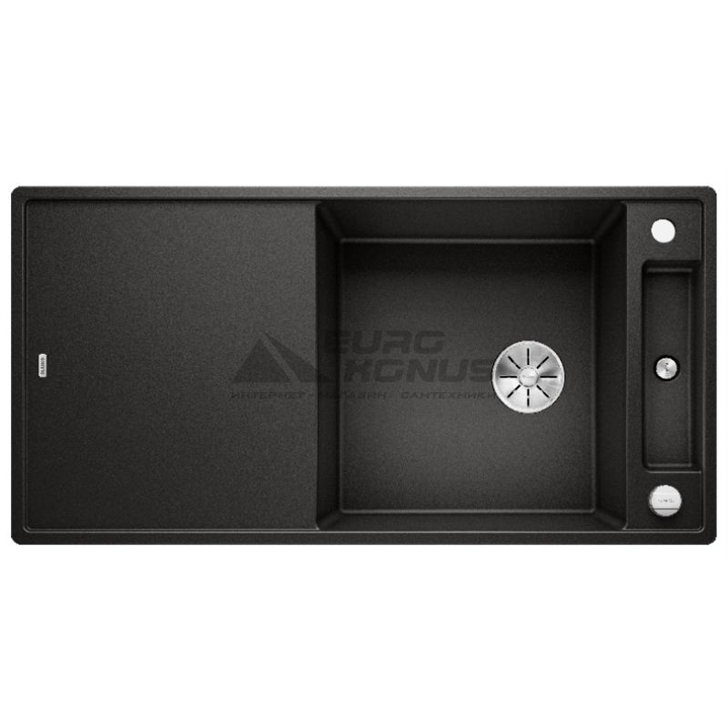 BLANCO Мойка врезная для кухни AXIA III XL 6 S оборотная черный (525858)