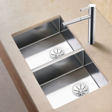 BLANCO Мойка под столешницу для кухни CLARON 400/400-U без крыла полированная (521618)