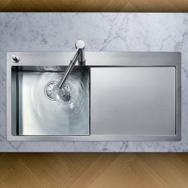 BLANCO Мойка врезная для кухни CLARON 5 S-IF левое крыло полированная (521625)