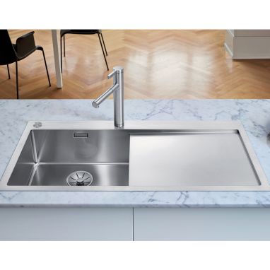 BLANCO Мойка врезная для кухни CLARON 5 S-IF правое крыло полированная (521626)