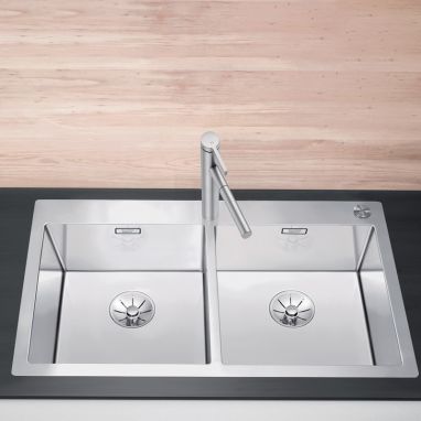 BLANCO Мойка врезная для кухни CLARON 400/400-IF/A без крыла полированная (521654)