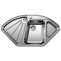 BLANCO Мойка врезная для кухни DELTA-IF угловая полированная (523667)