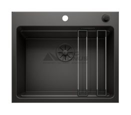 BLANCO Мойка врезная для кухни ETAGON 6 Black Edition без крыла черный (526339)