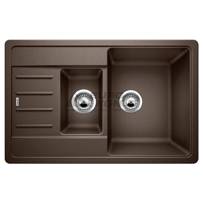 BLANCO Мойка врезная для кухни LEGRA 6 S Compact оборотная кофе (521307)