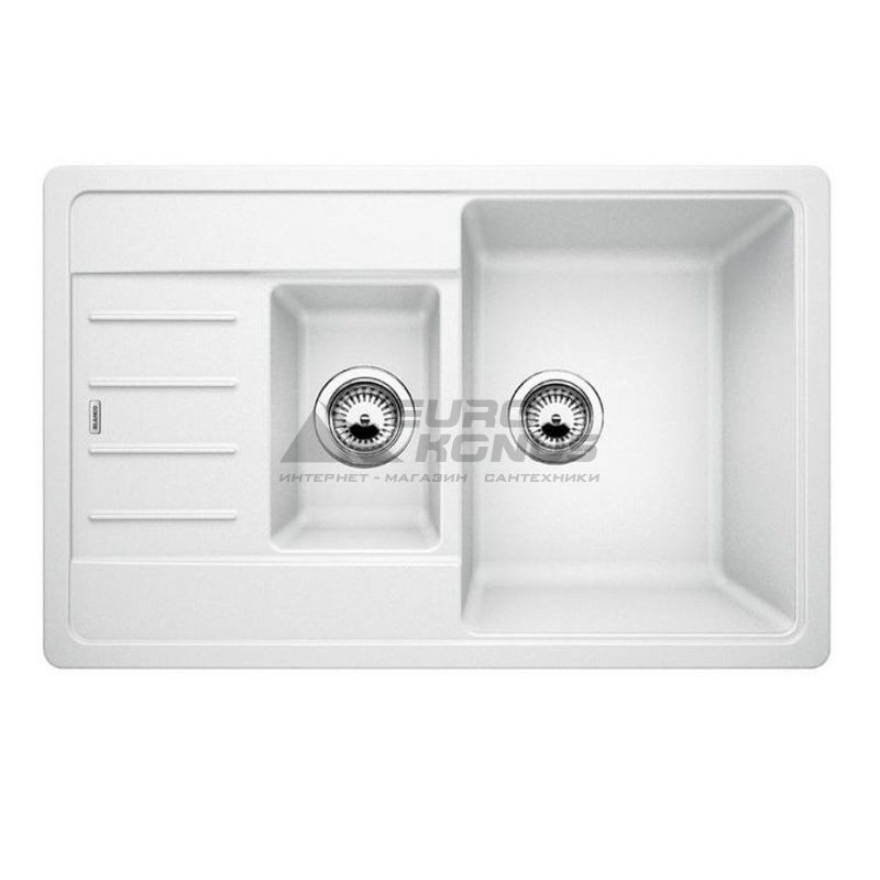 BLANCO Мойка врезная для кухни LEGRA 6 S Compact оборотная белый (521304)