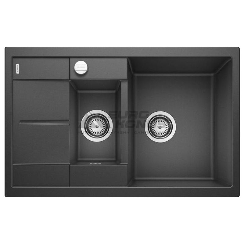 BLANCO Мойка врезная для кухни METRA 6 S Compact оборотная антрацит (513473)